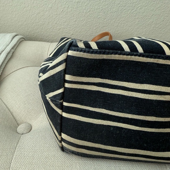 Tory Burch Ella Jacquard Stripe Tote - Picture 9 of 12